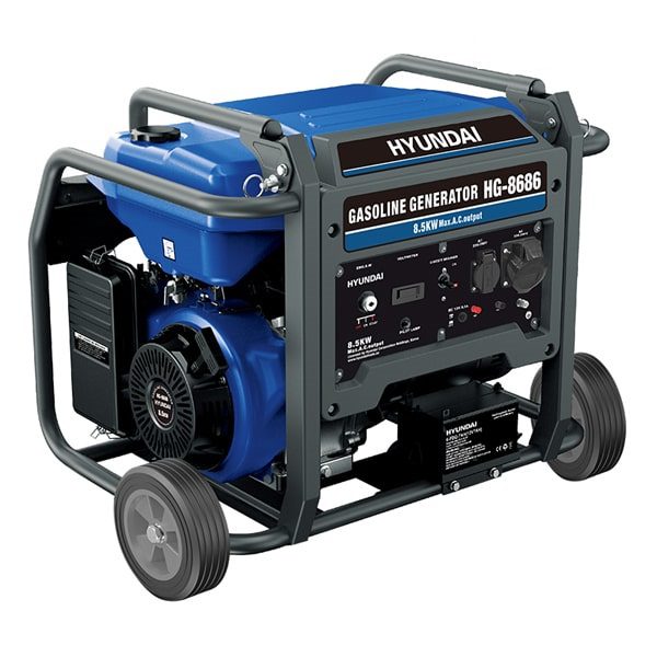 موتور برق بنزینی 8/5 کیلو وات استارتی هیوندای مدل HG8686